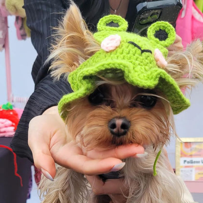 Crochet Hat - Frog