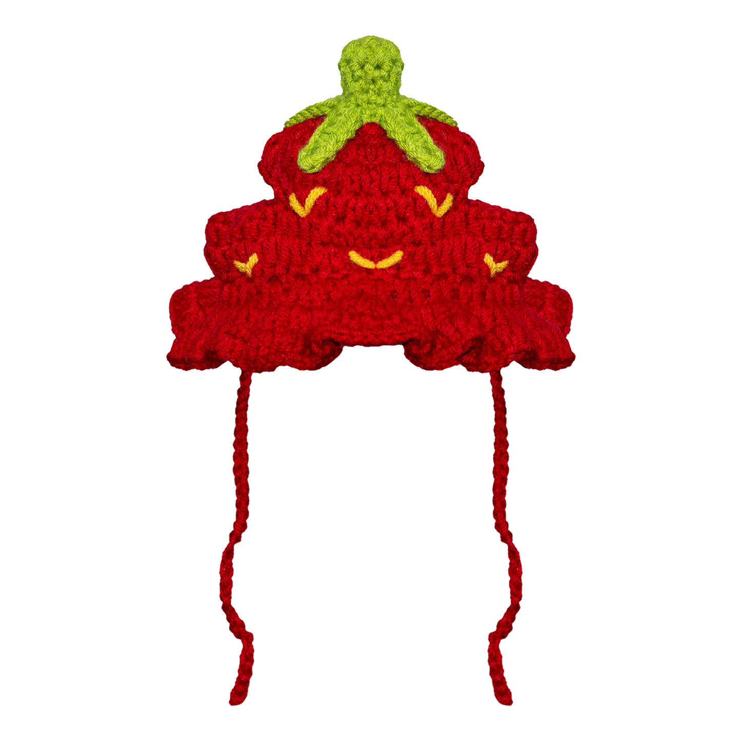 Crochet Hat - Strawberry (small)