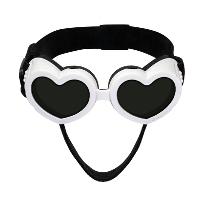 Heart Sun Glasses - White