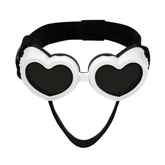 Heart Sun Glasses - White