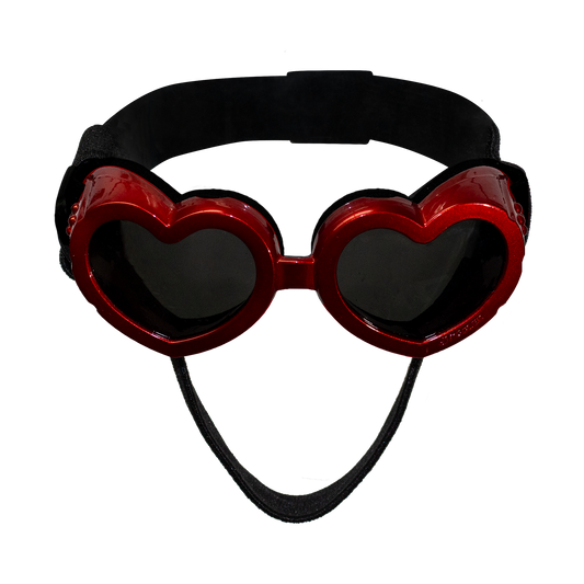 Heart Sun Glasses - Red