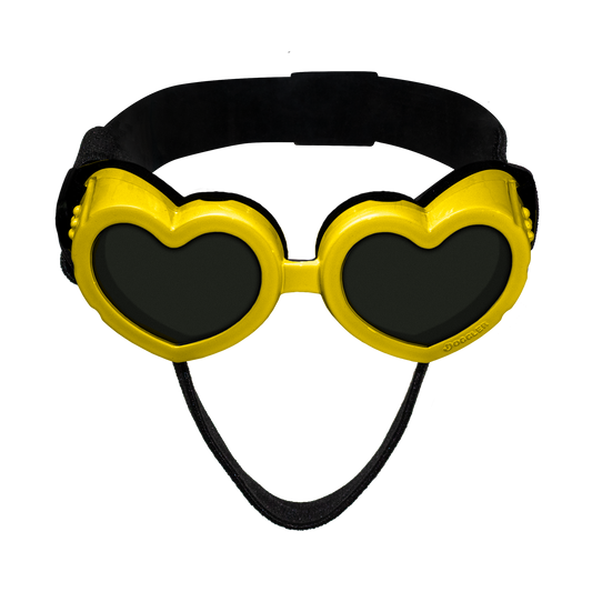 Heart Sun Glasses - Yellow