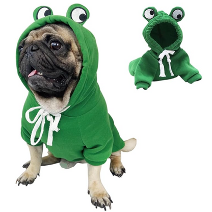 Frog Hoodie for Cats and Dogs